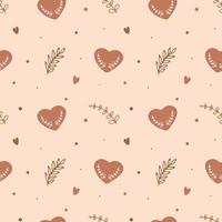 Seamless pattern with hearts. Background for wrapping paper, greeting cards and seasonal designs. Happy Valentine's day. vector