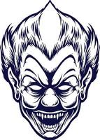 Joker Clown Silhouette vector