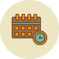 Deadline Creative Icon Design vector