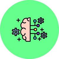 Artificial Intelligence Creative Icon Design vector