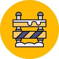 Road Block Creative Icon Design vector