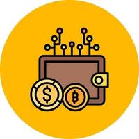 Cryptowallet Creative Icon Design vector