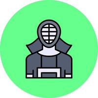 diseño de icono creativo de kendo vector