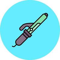 Curling Iron Creative Icon Design vector