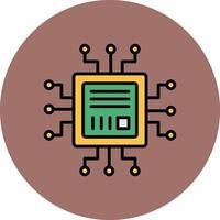 Microchip Creative Icon Design vector