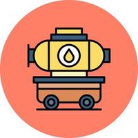 Tanker Truck Creative Icon Design vector