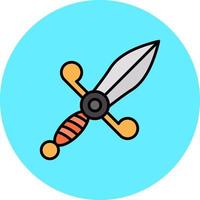 Dagger Creative Icon Design vector