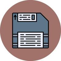 Floppy Disc Creative Icon Design vector