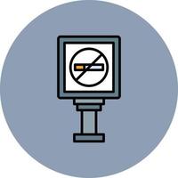 No Smoking Creative Icon Design vector