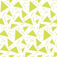 fondo abstracto de triángulos con garabatos. patrón transparente con triángulos y líneas. adecuado para la impresión en papel y textiles. impresión de pancartas, empaques de regalo, textiles para niños. vector