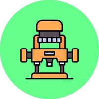 Router Machine Creative Icon Design vector