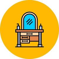 Dressing Table Creative Icon Design vector