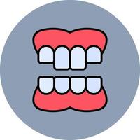Denture Creative Icon Design vector