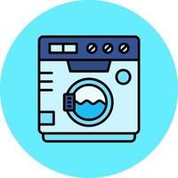 Washing Machine Creative Icon Design vector