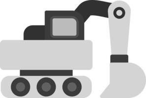 Excavator Creative Icon Design vector