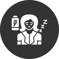 Fatigue Creative Icon Design vector