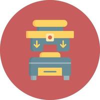 Press Machine Creative Icon Design vector