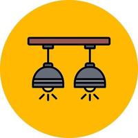 Ceiling Lamp Creative Icon Design vector