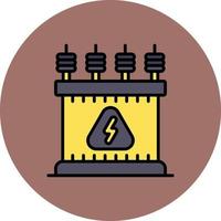 Power Transformer Creative Icon Design vector