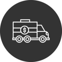 diseño de icono creativo de camión de banco vector