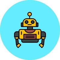 diseño de icono creativo robot vector