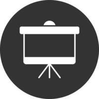 Projector Screen Creative Icon Design vector