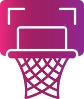 Basketball Hoop Creative Icon Design vector