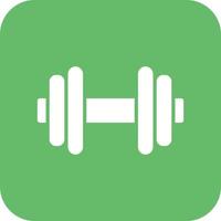 Dumbbells Glyph Round Corner Background Icon vector