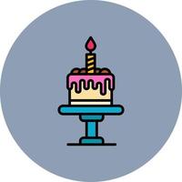 Birthday Cake Creative Icon Design vector