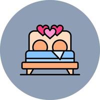 Bed Creative Icon Design vector