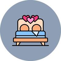 Bed Creative Icon Design vector