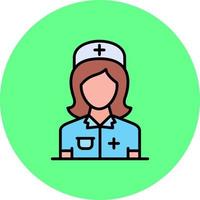 diseño de icono creativo de enfermera vector