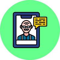 Video Call Creative Icon Design vector