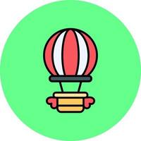 Hot Air Balloon Creative Icon Design vector