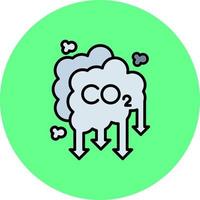 diseño de icono creativo de contaminación del aire vector