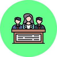 Jury Creative Icon Design vector