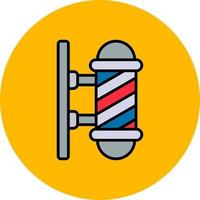 diseño de icono creativo de poste de barbero vector