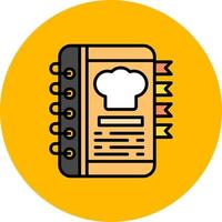 diseño de icono creativo de libro de recetas vector