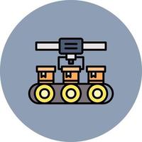 Conveyor Belt Creative Icon Design vector