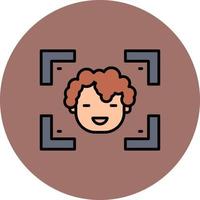Face Detection Creative Icon Design vector