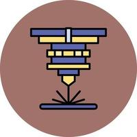 Laser Cutting Creative Icon Design vector