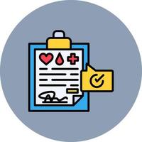 Medical Record Creative Icon Design vector