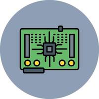 Circuit Board Creative Icon Design vector