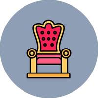 Throne Creative Icon Design vector