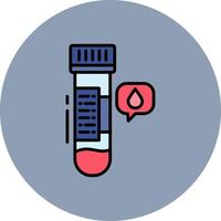 Blood Sample Creative Icon Design vector