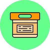 diseño de icono creativo de caja vector