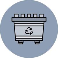 Recycling Bin Creative Icon Design vector