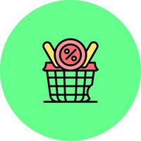 basket Creative Icon Design vector