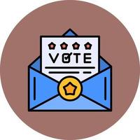 votar diseño de icono creativo vector