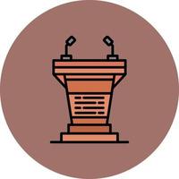 Podium Creative Icon Design vector